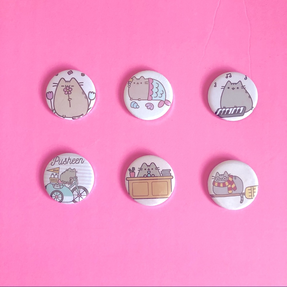 Pusheen Cat Pin Handmade bundle
